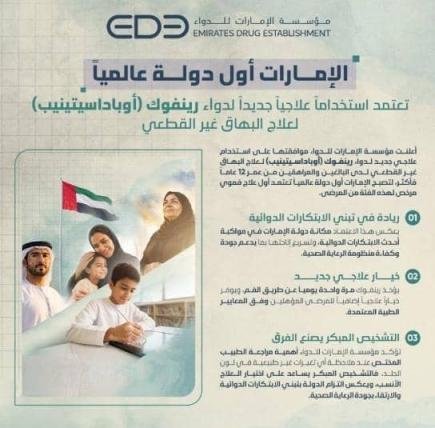 تعد الأولى عالمياً..  الإمارات تعتمد «رينفوك» لعلاج البهاق