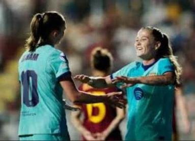 دوري أبطال أوروبا للسيدات.. برشلونة يدك مرمى روما بسداسية.
