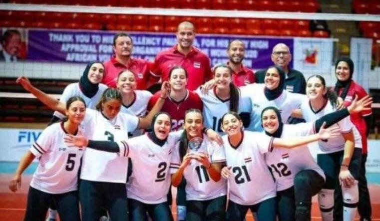 المنتخب المصري للناشئات  لكرة الطائرة يتأهل لنصف نهائي افريقيا